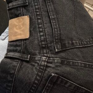 Lee Black Denim Jeans with Worn Look